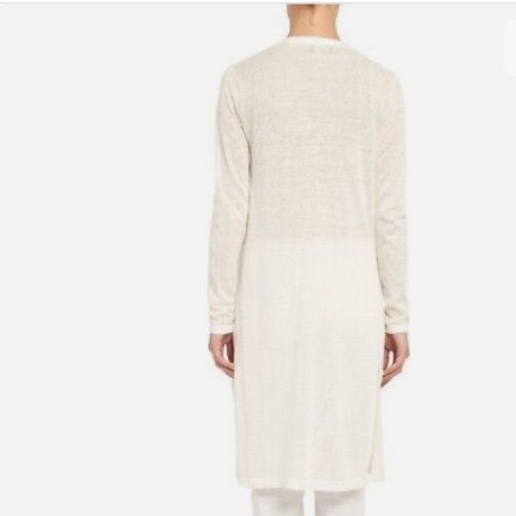 Theory Torina S Parchment Sag Harbour Long Cardigan SZ SM - NWT - Picture 3 of 6